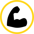 Icon of arm flexing showing bicep