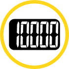 Icon of an analog screen display with large numbers