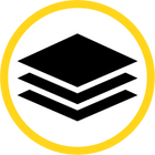 Icon of three square layers stacked on top of each other