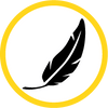 Icon of feather to indicate lightness