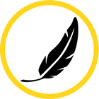 Icon of feather to indicate lightness